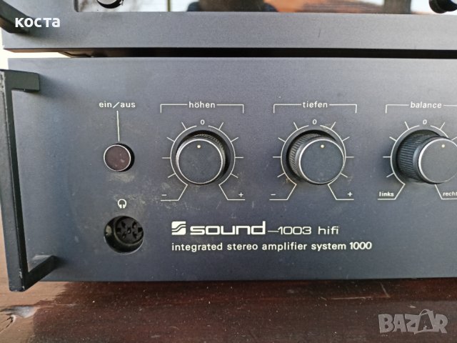 усилвател и тунер Sound 1003-1002, снимка 2 - Ресийвъри, усилватели, смесителни пултове - 36657353