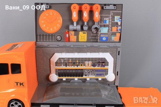 Детски мобилен автосервиз, снимка 2 - Коли, камиони, мотори, писти - 36806546