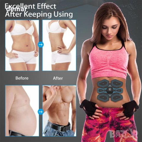 Фитнес стимулатор за корем 6 режима, 19 нива на интензитет, снимка 2 - Фитнес уреди - 43079797