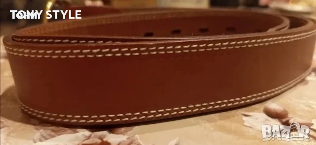Нов Италиански Дамски Колан Изцяло от Естествена Кожа 125см., снимка 3 - Колани - 51696887