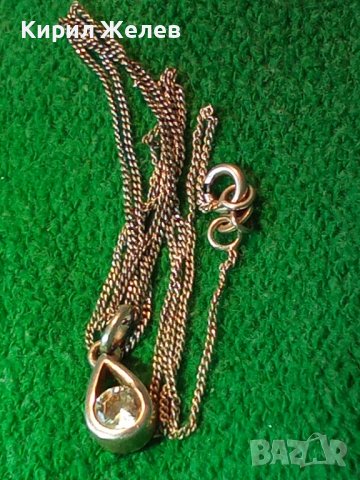 AVON 925 Марково СКЪПОЦЕННО СРЕБЪРНО ФЕШЪН АРТ КОЛИЕ СРЕБРО 925 ЕЙВЪН с БЯЛА ПОЗЛАТА и ЦИРКОН 37169, снимка 3 - Колиета, медальони, синджири - 43222844