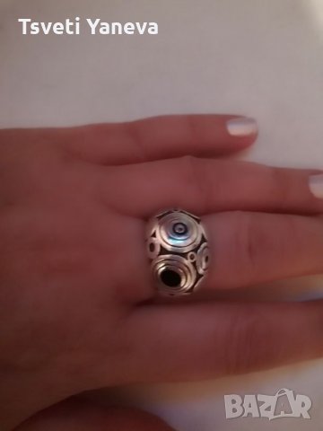 Сребърен пръстен, снимка 2 - Пръстени - 26658405