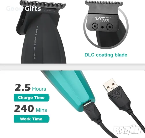 Машинка за подстригване VGR V-906 – Салонна мощ и стил у дома!, снимка 3 - Машинки за подстригване - 50392618