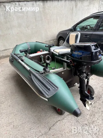 Надуваема лодка и мотор, снимка 4 - Воден транспорт - 49896439