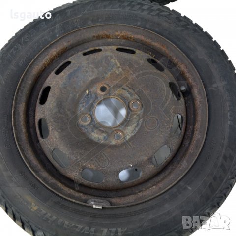 Стоманени джанти 4x108 с гуми R14 Mazda 2 I (DY)(2003-2007) ID:92014, снимка 4 - Части - 39289319