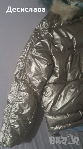 Златно зимно яке, снимка 5 - Якета - 38594332