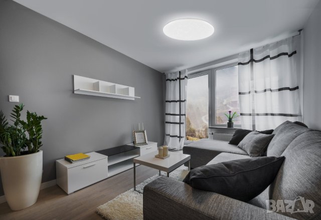 EGLO LED таванна лампа »POGLIOLA-S«, звездно небе, кристален ефект, модерна, таванна лампа Ø 50см, снимка 6 - Лампи за таван - 43834986