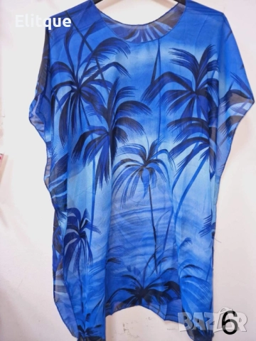 Дамска плажна туника с изкусителни принтове, снимка 3 - Туники - 52888927