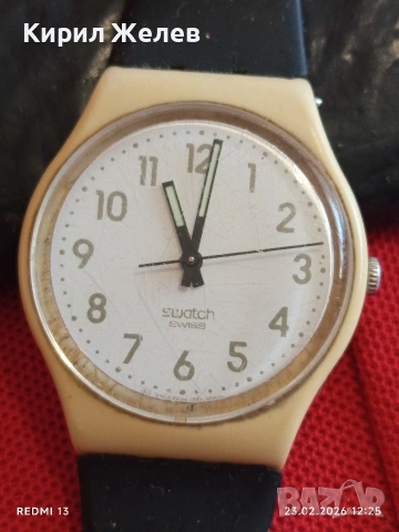 Унисекс ръчен часовник SWATCH QUARTZ SWISS много красив 49030