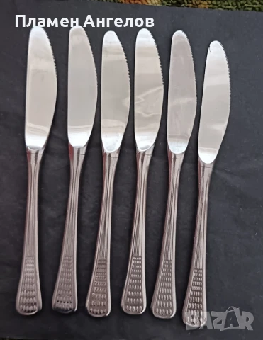 Ножове за хранене 6 броя. , снимка 2 - Прибори за хранене, готвене и сервиране - 49537591