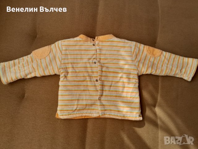 Оранжево бебешко яке размер 6 месеца, снимка 5 - Бебешки якета и елеци - 43058505
