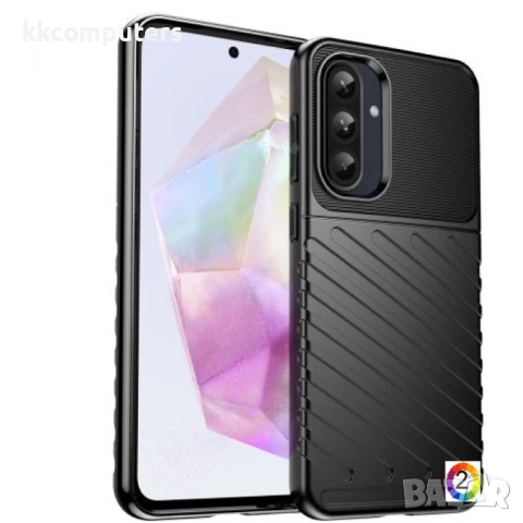 Samsung Galaxy A36 5G / A56 5G Удароустойчив Twill Texture Калъф и Протектор