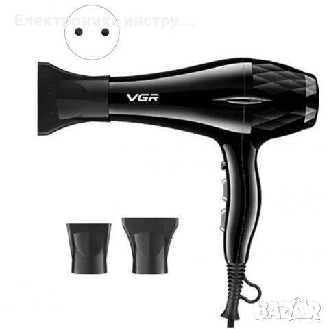 Професионален сешоар VGR с 3 степени и 2 скорости, професионална салонна серия, V-413, снимка 3 - Сешоари - 43164758