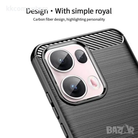 Oppo Reno13 Pro Удароустойчив MOFI Carbon Fiber Калъф и Протектор, снимка 5 - Калъфи, кейсове - 49831964