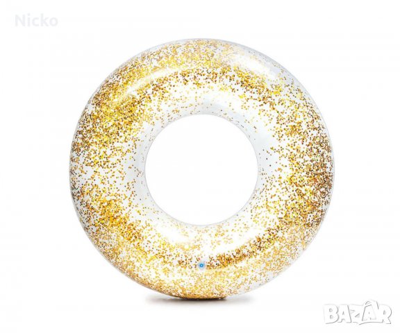 Детски прозрачен надуваем пояс INTEX Transperent Glitter, снимка 5 - Водни спортове - 37637570