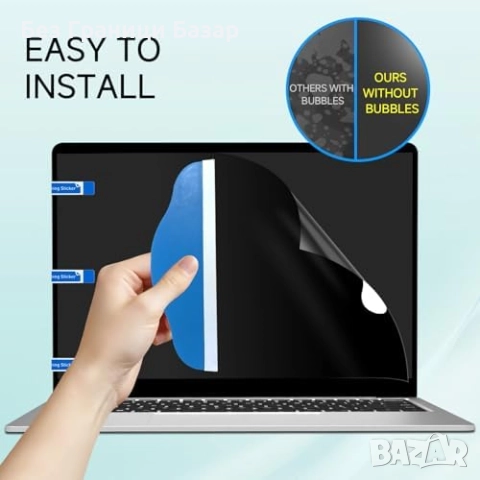 Ново Матово фолио против отблясъци и синя светлина лаптоп MacBook Air 13", снимка 4 - Други - 52158525