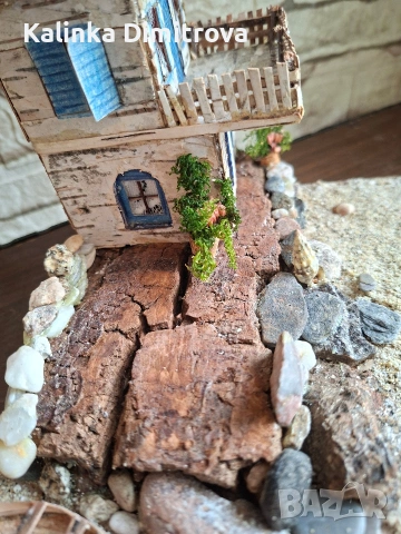 Къща в гръцки стил-ръчно изработена декорация., снимка 3 - Декорация за дома - 53205790