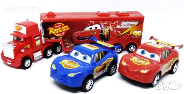 Комплект Камион и колички The Cars Маккуин, снимка 2 - Коли, камиони, мотори, писти - 43142846