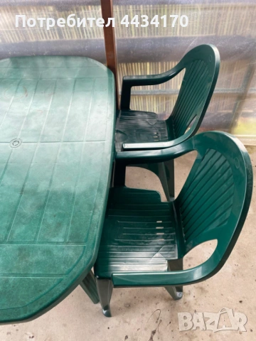 Спешно! Голям градински комплект: Маса + 4 стола (възможност за до 8 стола), снимка 4 - Градински мебели, декорация  - 53300842