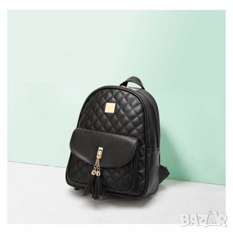 Сет от 3 части Selma Black - раница, висящо портмоне и визитник, снимка 5 - Чанти - 33224629