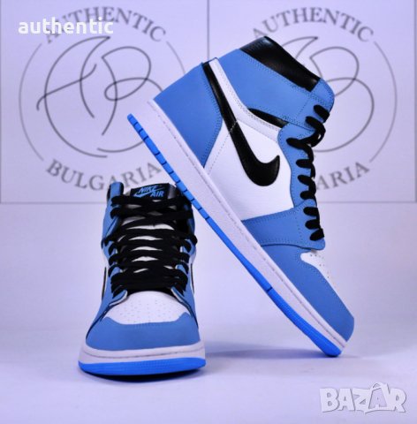 Nike Air Jordan 1 High University Blue, Shadow 2.0, Obsidian, снимка 4 - Маратонки - 34961226