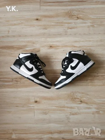 Оригинални мъжки кецове Nike Dunk High Retro "Panda", снимка 2 - Кецове - 48246820