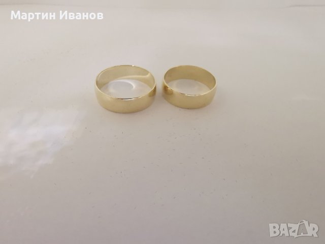 Златни брачни халки класически , снимка 3 - Пръстени - 43682876
