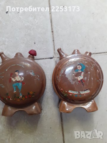 Соц.порцеланови павури,рисувани с момче и момиче