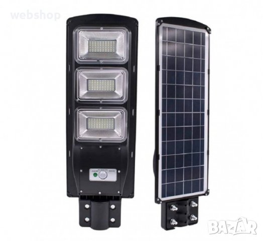 Мощен Соларен LED Прожектор  , уличен с монтажна стойка, соларен панел, ДУ, 900W, 6000K, IP65, снимка 2 - Соларни лампи - 38326956