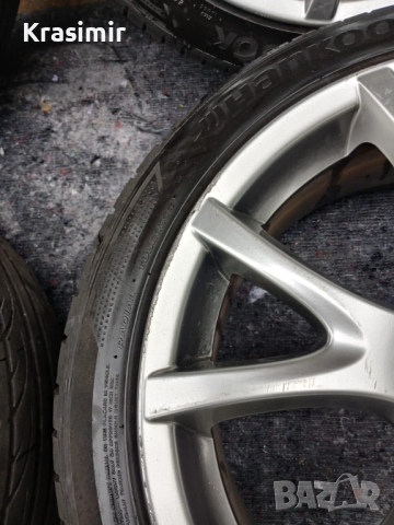 Алуминиеви джанти Mazda 17” 5x114.3 ET55 с гуми Hankook Ventus V12 Evo, снимка 4 - Гуми и джанти - 52014550