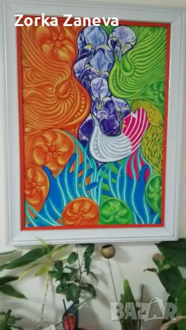 Картина,aвторска 70см,50 см, снимка 2 - Картини - 49742899