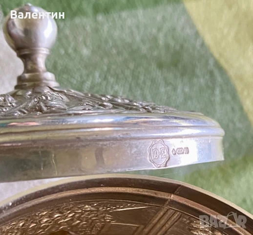 #1501# Буркан с капак. За подправки. Посребрен. Холандия., снимка 5 - Кутии за храна - 50459744