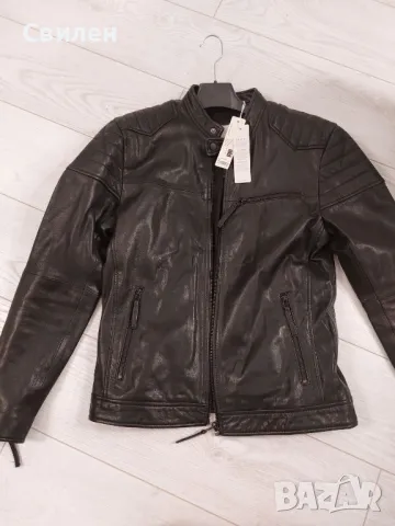 Ново мъжко кожено яке Esprit M real leather , снимка 1 - Якета - 47440278