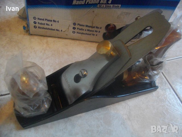 Ново 225мм Ръчно Профи Ренде-Италия-Лукс-50х2мм Нож-SILVERLINE HAND PLANE no 4