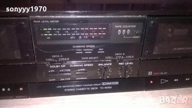 sony tc-w300 deck-made in japan-внос швеицария, снимка 2 - Декове - 27439458