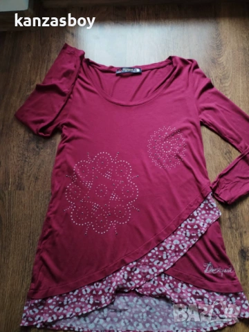 desigual - страхотна дамска блуза КАТО НОВА S, снимка 4 - Блузи с дълъг ръкав и пуловери - 53470557