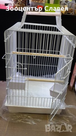 Нова Клетка за отглеждане и транспорт, голям и среден папагал 47×47×85 (при отворен покрив )