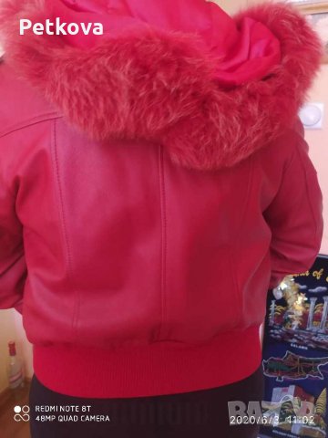 Кожено яке, дамско, естествена кожа, снимка 12 - Якета - 27586159