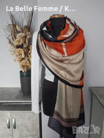 Дамски шалове от коприна, снимка 4 - Шалове - 49840377