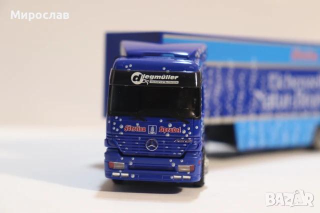 HERPA H0 1/87 MERCEDES ACTROS ВЛЕКАЧ КАМИОН МОДЕЛ ТИР, снимка 4 - Колекции - 50749885