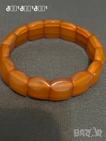 Старинна съветска гривна от кехлибар , снимка 2 - Гривни - 52815290