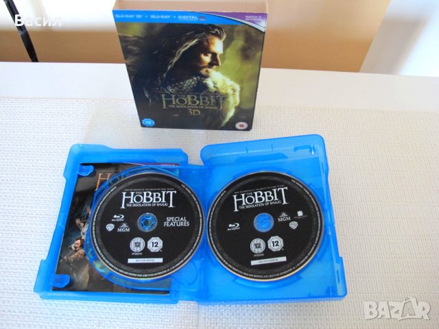 ПРОМО 80 ЛВ  Hobbit Trilogy 3D + 2D Blu Ray 12 диска за колекционери, снимка 10 - Blu-Ray филми - 43801317