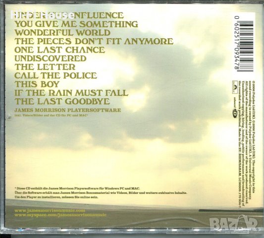 James Morrison, снимка 2 - CD дискове - 35541959