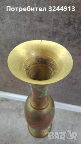 Много красива месингова ваза , снимка 5 - Вази - 52221233