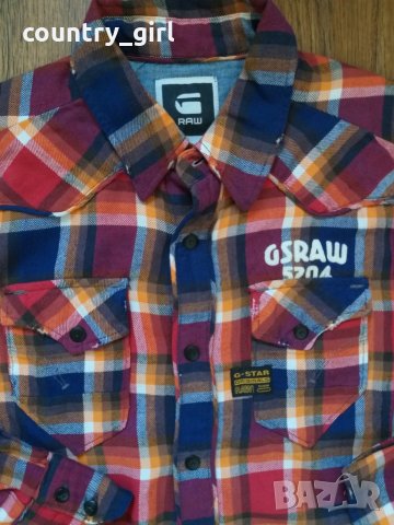 g-star midnight bergen shirt - страхотна мъжка риза КАТО НОВА, снимка 3 - Ризи - 27110632