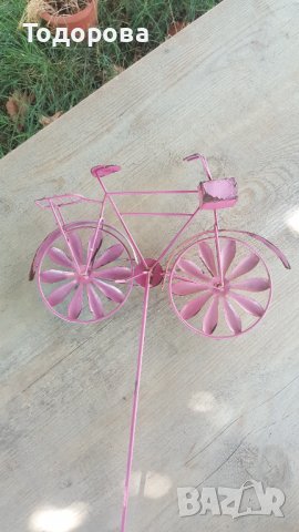 Стойка за саксия-велосипед, снимка 4 - Градински мебели, декорация  - 37824065