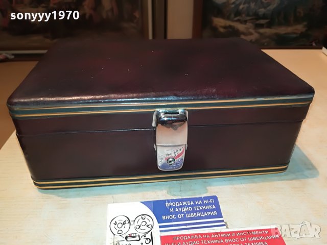 кожено куфарче с златен обков-внос швеция 1907210922, снимка 9 - Колекции - 33560555