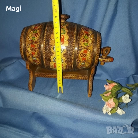 Пирографирано буренце, снимка 3 - Антикварни и старинни предмети - 52873112