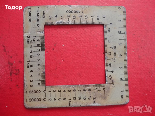 Немска армейска метална линия с мащаб и километри , снимка 4 - Други инструменти - 43550547