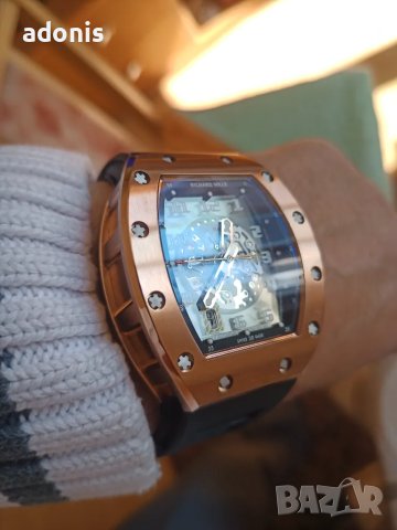 Richard mille RM 030 automatic mechanical watch gold Ричард Майли автоматичен механичен часовник , снимка 3 - Други - 48989617